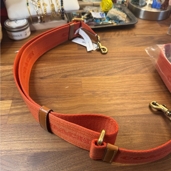 Coach Colourblock Webbing Strap (Orange) - Picture 3 of 3